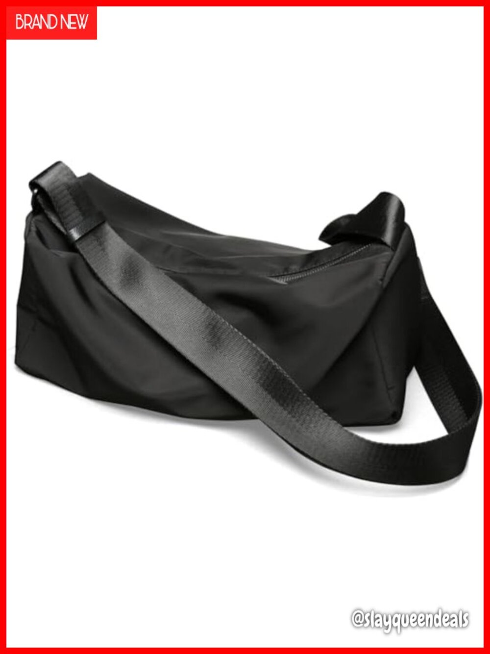 Lightweight Water-Resistant Polyester Crossbody Bag Adjustable Strap